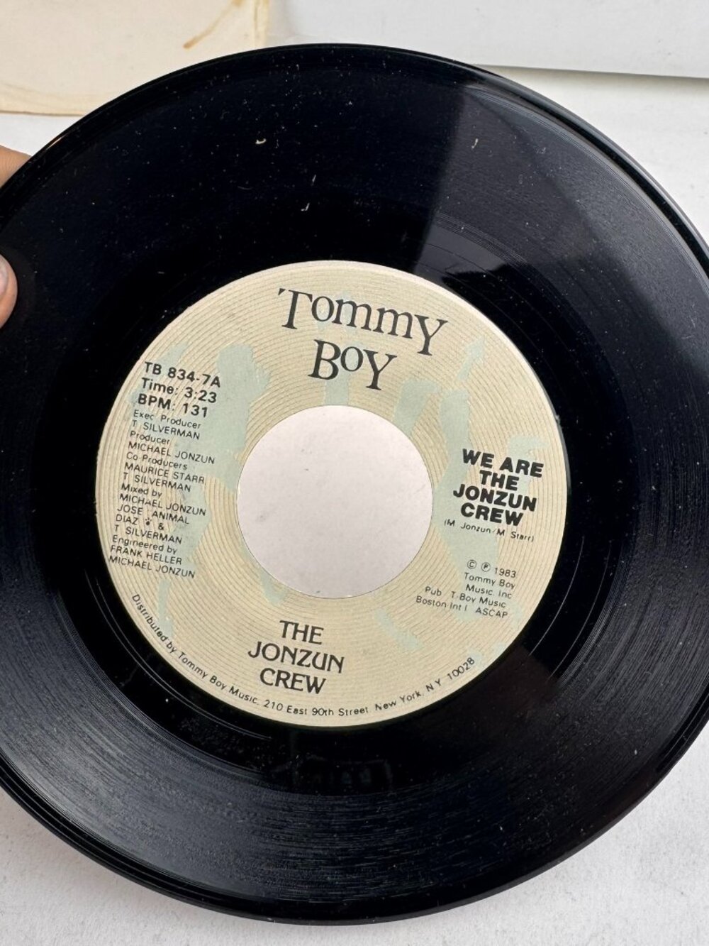 The Jonzun Crew We Are The Jonzun Crew Ground Control 7" Vinyl 45 Tommy Boy 1983